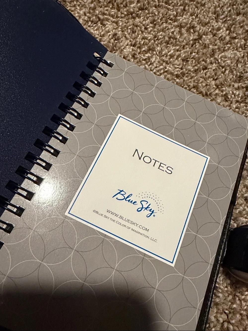 Kenneth Cole New York leather planner cover w/notebook - EUC!